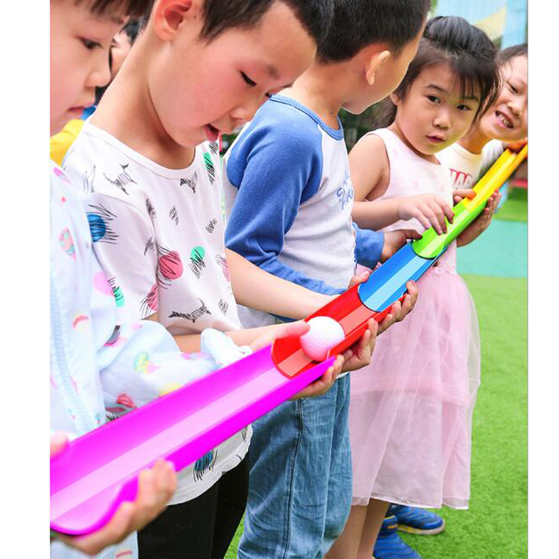 Kids Outdoor Dome - 子供の屋外楽しいゲーム U 字型溝ボール伝送チームコラボレーション感覚トレーニング親子インタラクティブゲーム