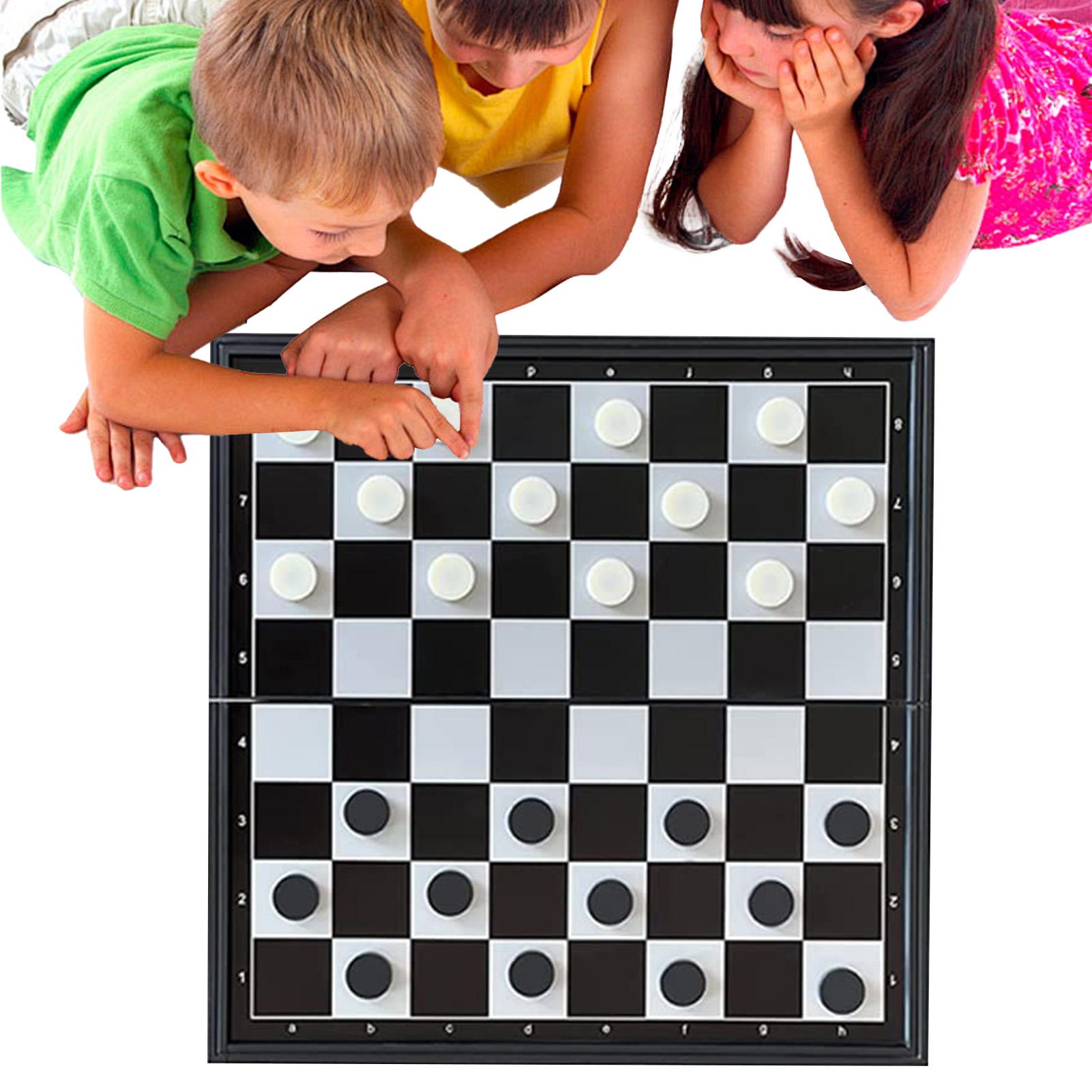 Kids Outdoor Learning Activities - トラベルチェスセット チェスセット 子供用 磁気ポータブル 学習活動 チェッカーゲーム