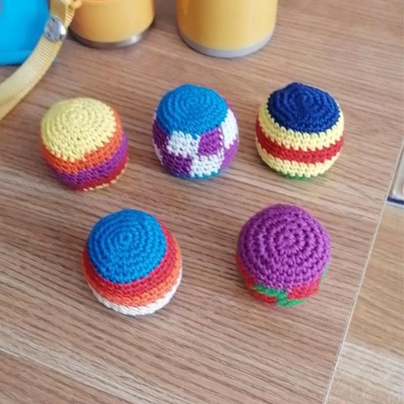 Kids Outdoor Toys B&Q - B*ランダム 1PC 5cm ソフト手作りサック フットバッグ ジャグリングボール用