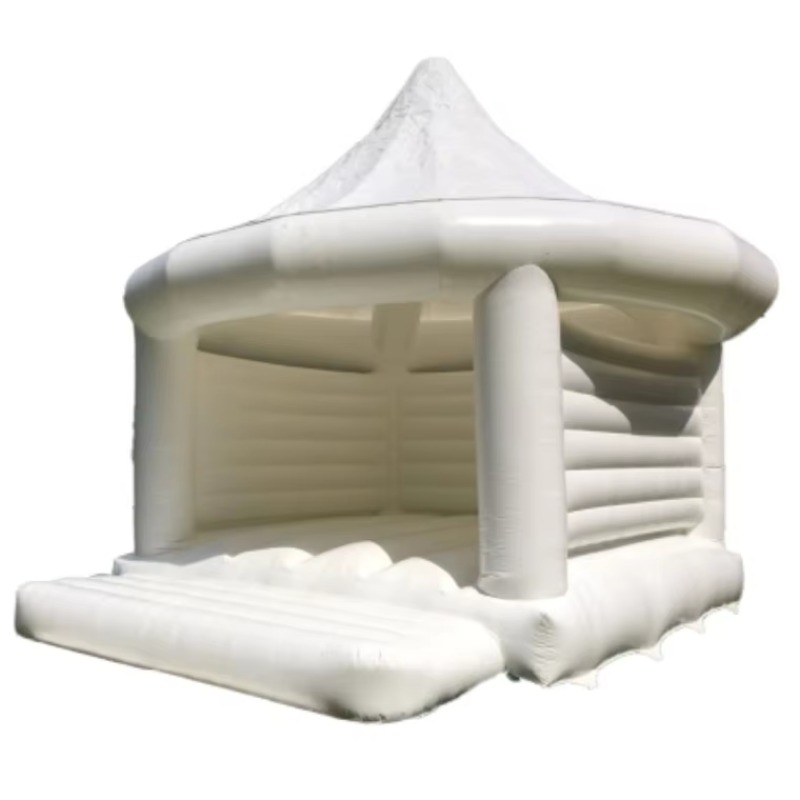 Outdoor Games For Kids - 子供用インフレータブルホワイトウェディングバウンスハウス屋外玩具、子供用インフレータブルキャッスル、キッズゲームイベント用品、バブルサッカーボール