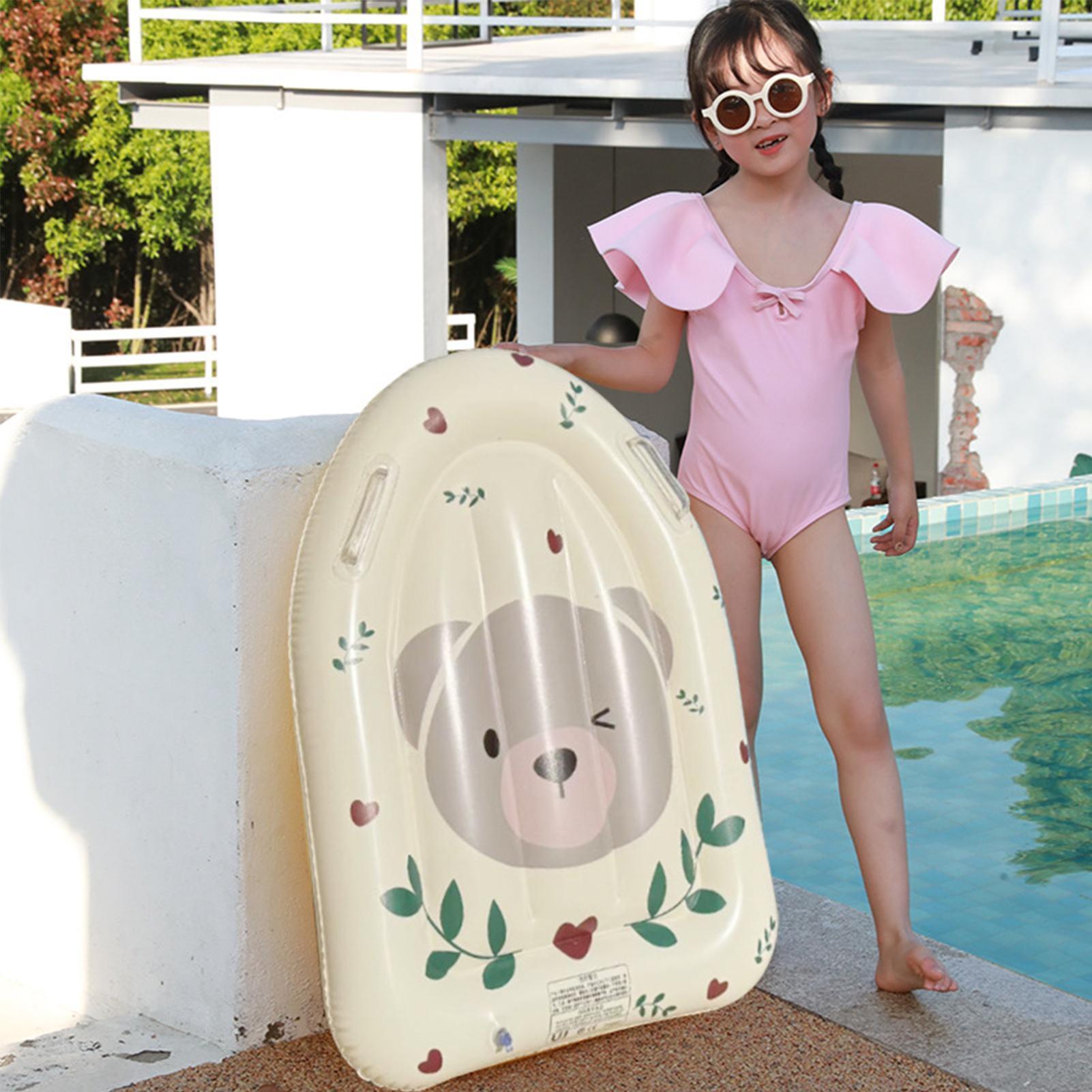 Kids Outdoor Water - インフレータブルサーフボード子供用ビーチプールフロートハンドル付きビーチインフレータブルサーフボード男の子女の子用屋外プールウォーターパーク