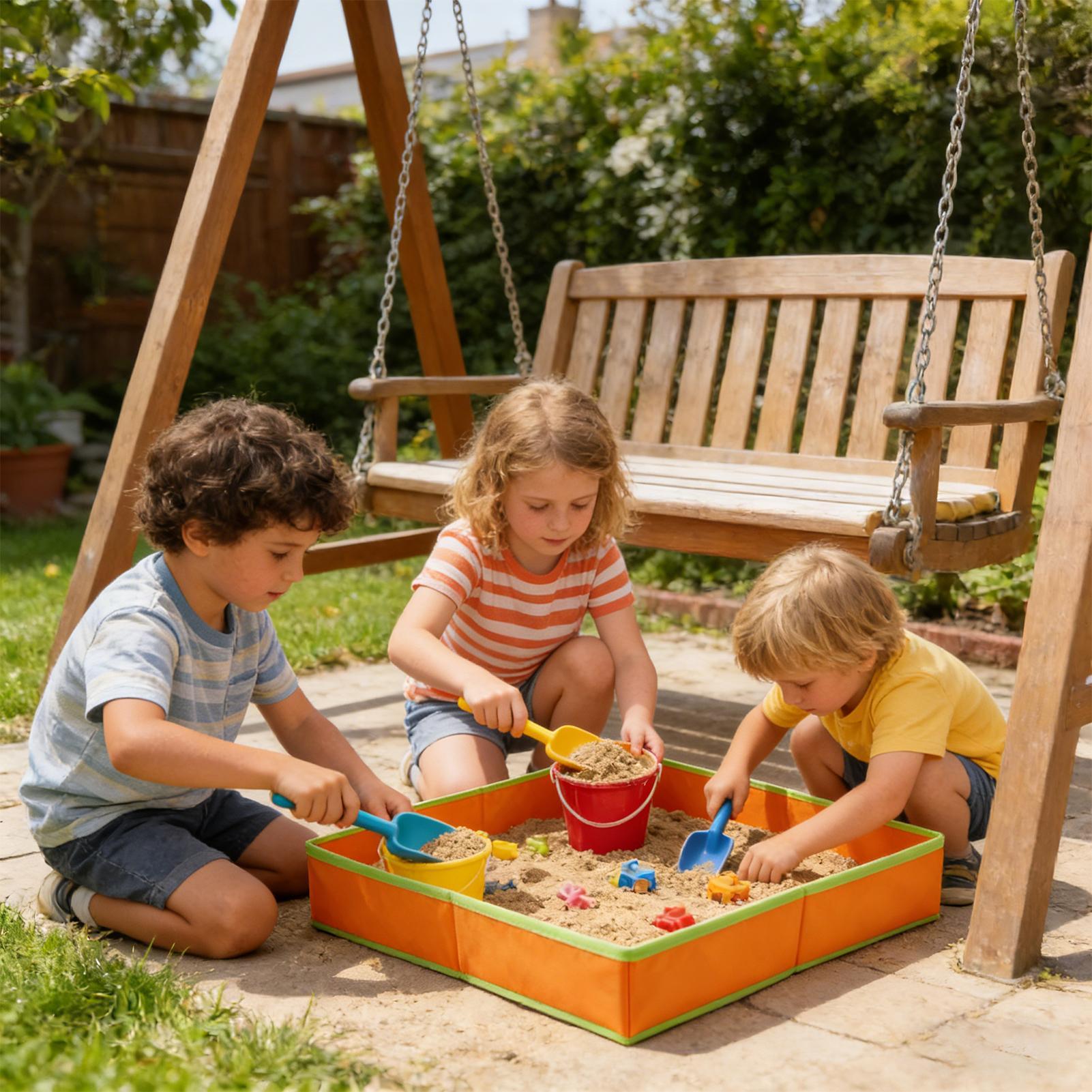 Kids Outdoor Mud Kitchen - 子供用砂場遊びセット、砂場玩具、男の子と女の子向け屋外砂場玩具、庭、砂浜、裏庭用砂場