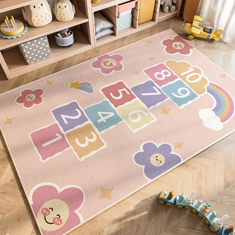 Kids Outdoor Learning Activities - キッズナンバーラグ教育玩具滑り止め簡単お手入れ保育園プレイルームアクティビティセンターデコレーション学習マット子供用カーペットファッション
