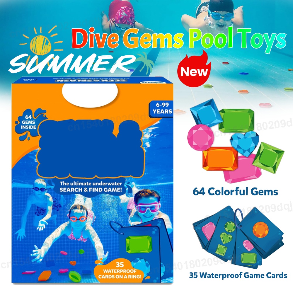 Kids Outdoor Learning Activities - ダイビングジェムプールおもちゃカラフルなジェムプールダイビングおもちゃ子供学習ゲーム夏のプールのための屋外活動教育水中