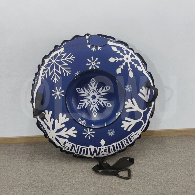 Outdoor Kid - 子供と大人のためのハンドル付きインフレータブルスノーチューブソリ、冬の屋外遊びに安全な雪上滑り台おもちゃ