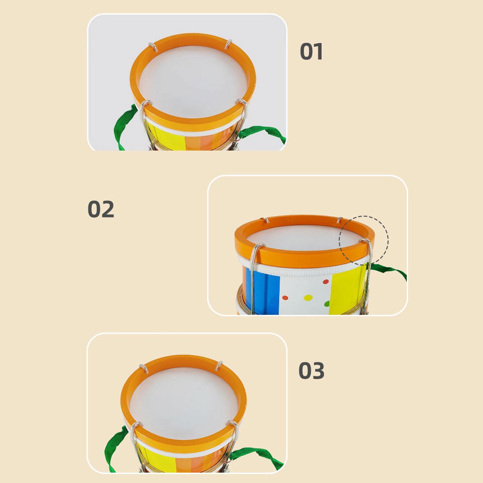 Kids Outdoor Learning Activities - ハンドドラム学習玩具 7.87インチ ストラップ付き キッズハンドドラム 家族の集まり、コンサート、アクティビティ、誕生日パーティー、アウトドア用