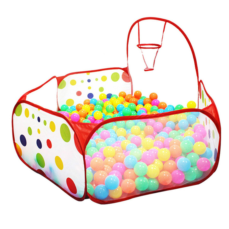 子供用のバスケットとボール付きの折りたたみ式プール,赤ちゃん - Kids Outdoor Dome のレビューと価格