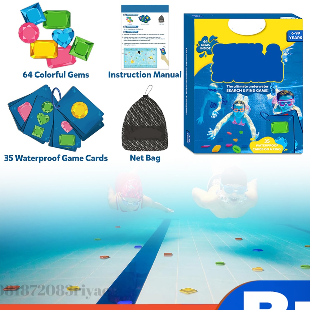 スキルマティクス プールトイ＆64色の宝石水中ダイビングゲー - Kids Outdoor Learning Activities のレビューと価格