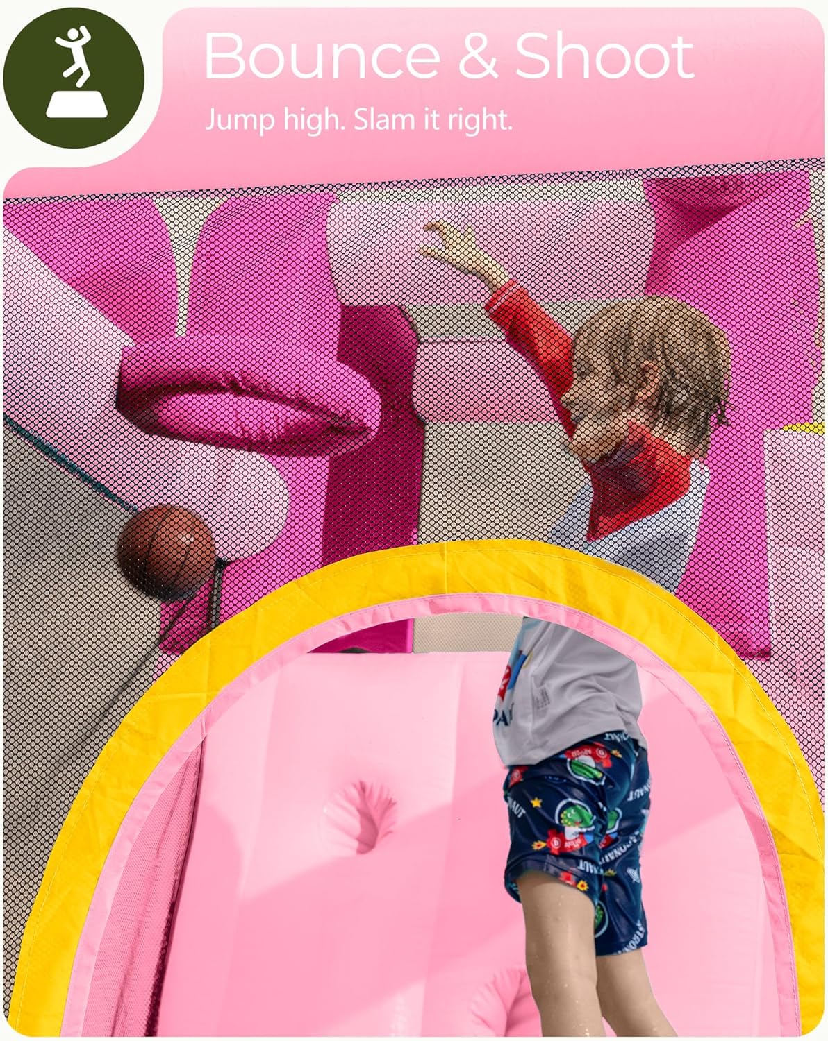 ピンクのインフレータブルウォータースライドバウンスハウス（3 - Kids Outdoor Water Slide のレビューと価格