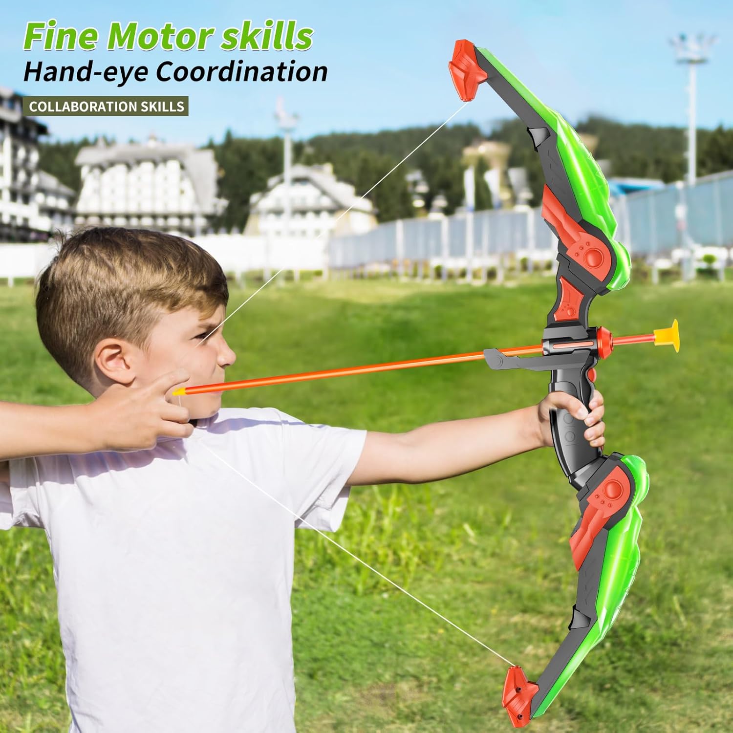 子供用弓矢セット - アーチェリーおもちゃセット - 吸盤付 - Kids Outdoor Archery Set のレビューと価格