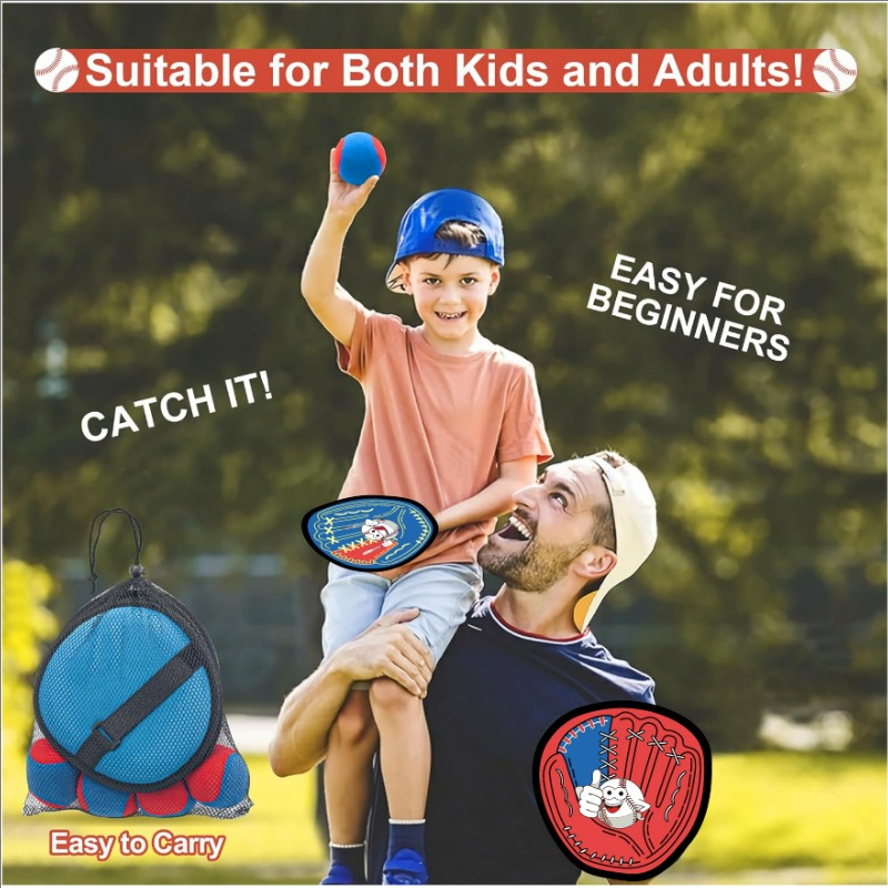 投げてキャッチするボールセット 子供向け屋外ゲーム 初心者向 - Kids Outdoor Easter Toys のレビューと価格