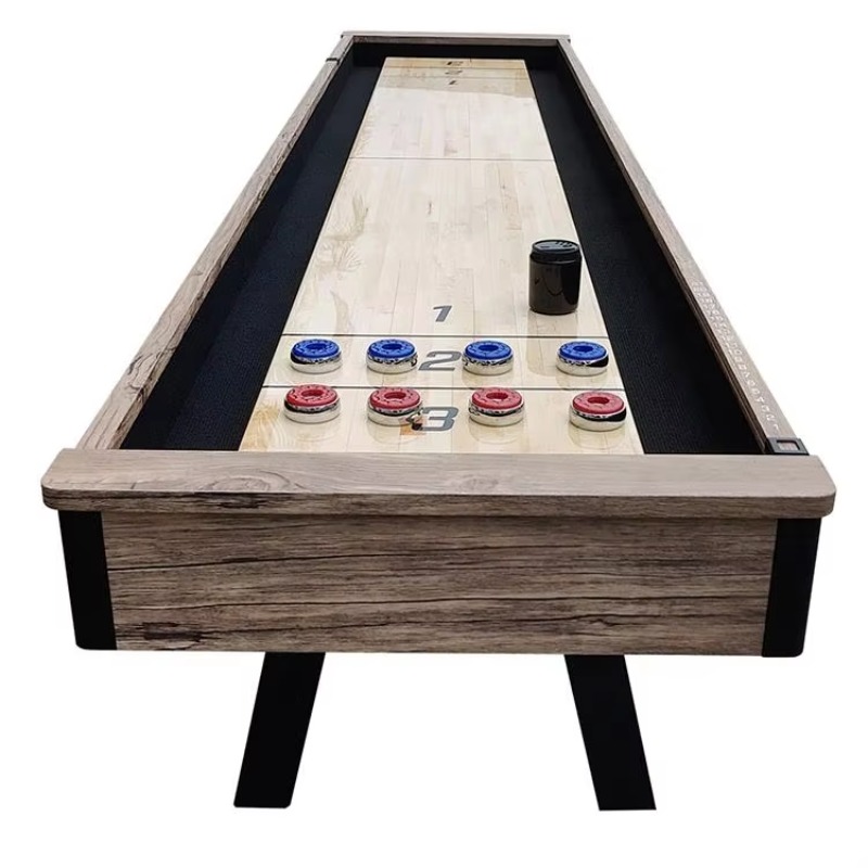 9フィートのポータブルアーケードシャッフルボードゲームテーブ - Kids Indoor Outdoor Games のレビューと価格