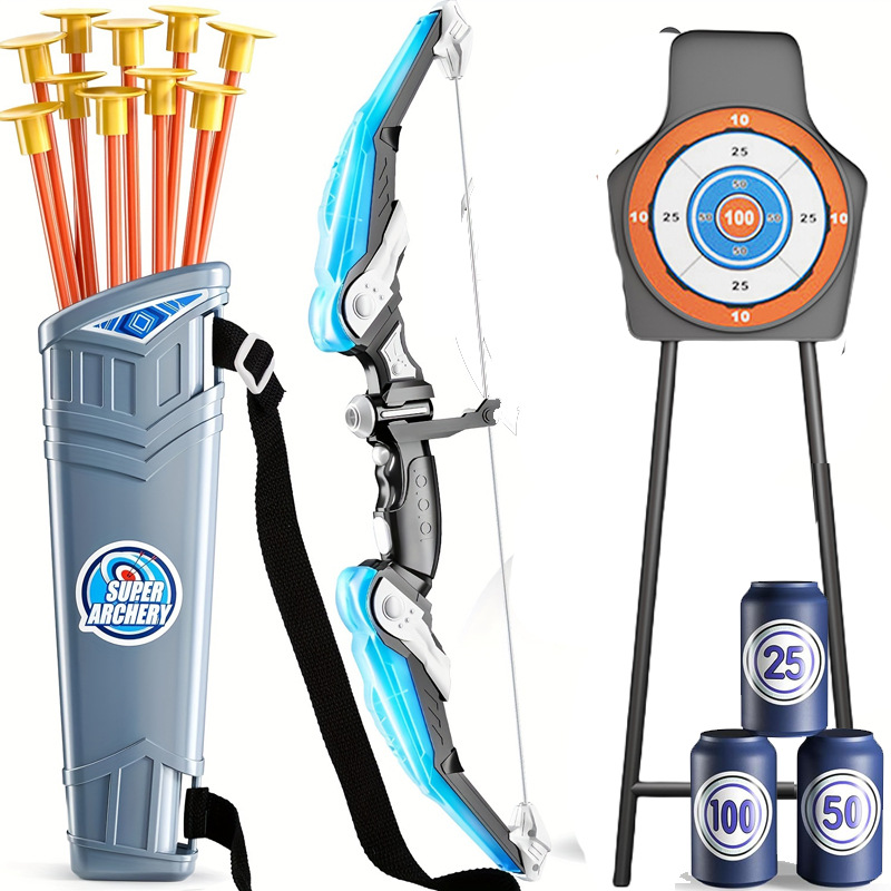 子供用屋外スポーツ玩具 LEDライト付き弓矢セット 男の子向 - Kids Outdoor Archery Set のレビューと価格