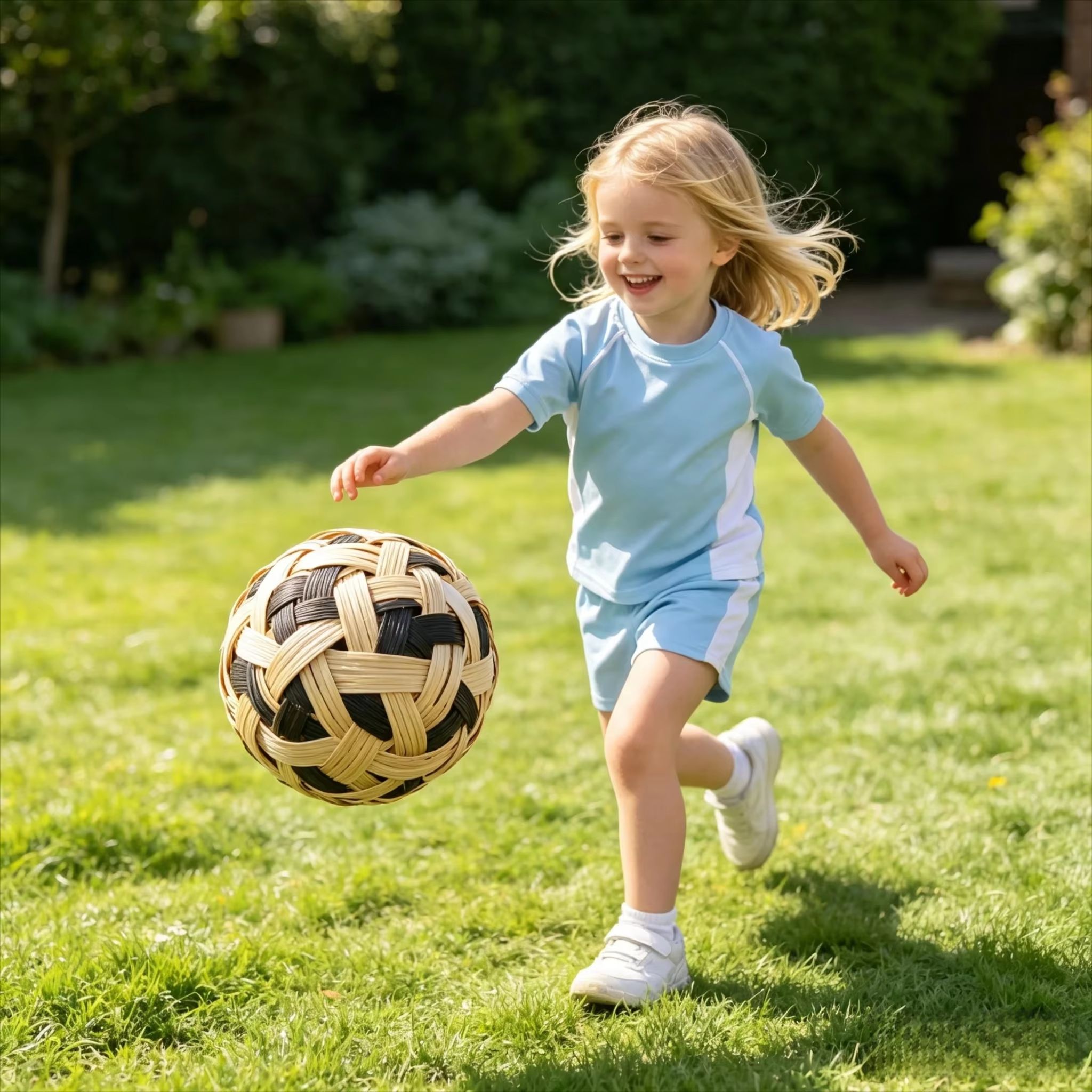子供用セパタクロー籐ボール手編み子供用キックバレーボール屋外 - Outdoor Games For Kids のレビューと価格