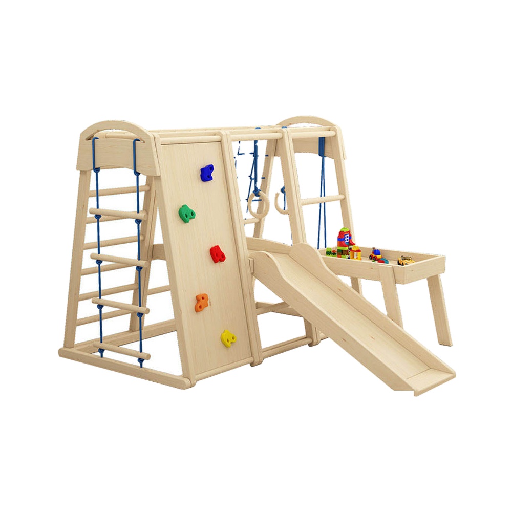 屋内屋外兼用木製子供用モンテッソーリクライミングジムフレーム - Kids Outdoor Gym Equipment のレビューと価格