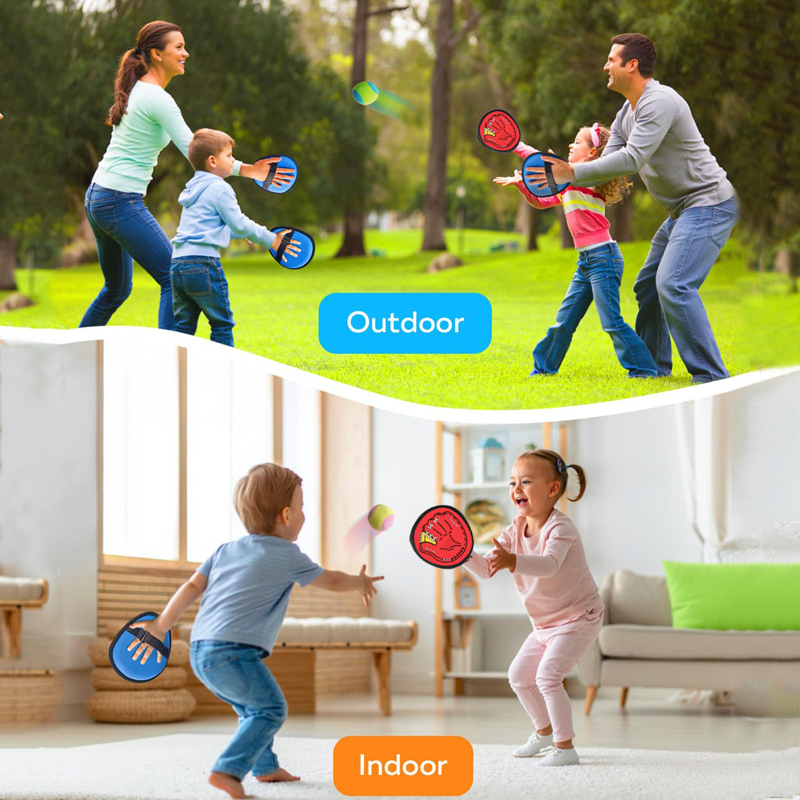 4 セット子供吸盤粘着ボールおもちゃアウトドアスポーツキャッ - Kids Outdoor Dome のレビューと価格