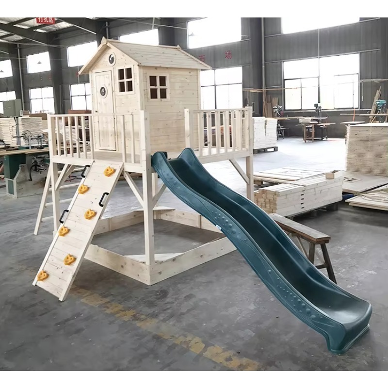 屋外木製プレイハウス幼児用木製プレイハウスプラスチック製プレ - Kids Outdoor Wooden Playhouse のレビューと価格