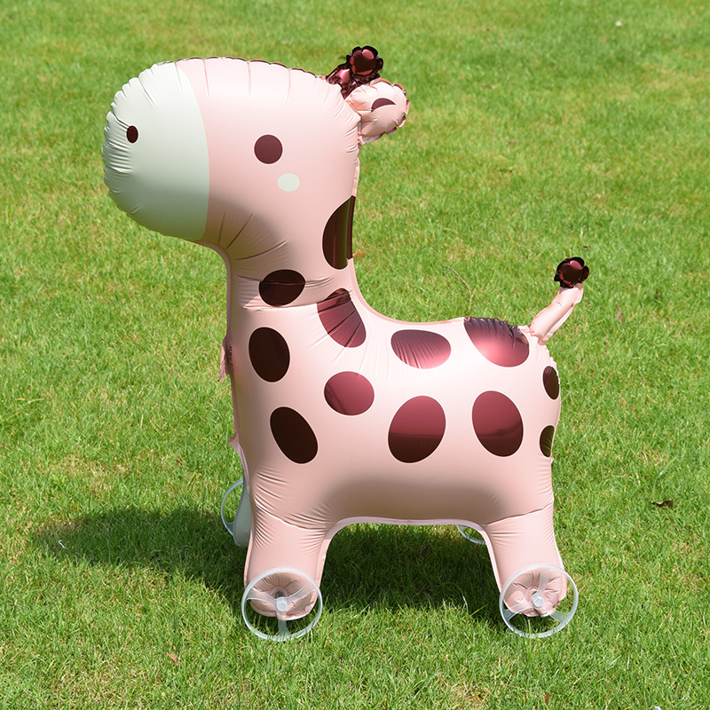 漫画の立ち姿の動物バルーン、車輪付き、子供のおもちゃ、屋外庭 - Kids Outdoor Easter Toys のレビューと価格