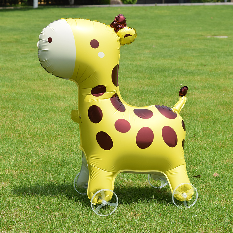 漫画の立ち姿の動物バルーン、車輪付き、子供のおもちゃ、屋外庭 - Kids Outdoor Easter Toys のレビューと価格