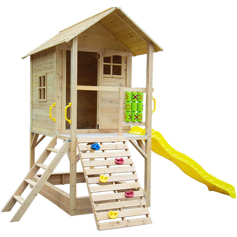 子供用木製屋外プレイハウス、庭用キッズ木製プラスチック製プレ - Kids Outdoor Wooden Playhouse のレビューと価格