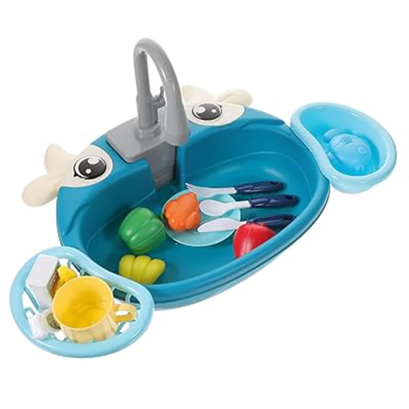幼児向けおもちゃのキッチンセット、電動循環水、食器洗い機付き - Kids Outdoor Mud Kitchen Accessories のレビューと価格