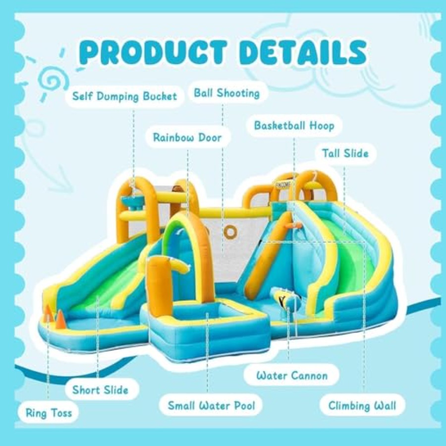 子供用裏庭屋外インフレータブルウォータースライドパーク：PV - Kids Outdoor Water Slide のレビューと価格