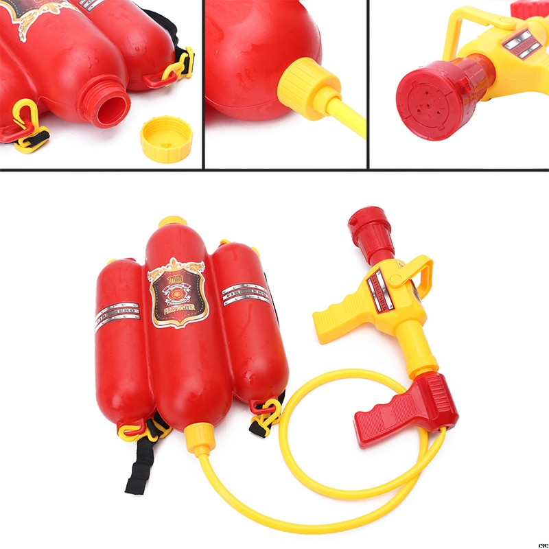 消防バックパック水鉄砲大容量消防士水鉄砲引き出し撮影夏のプー - Kids Outdoor Water Play のレビューと価格