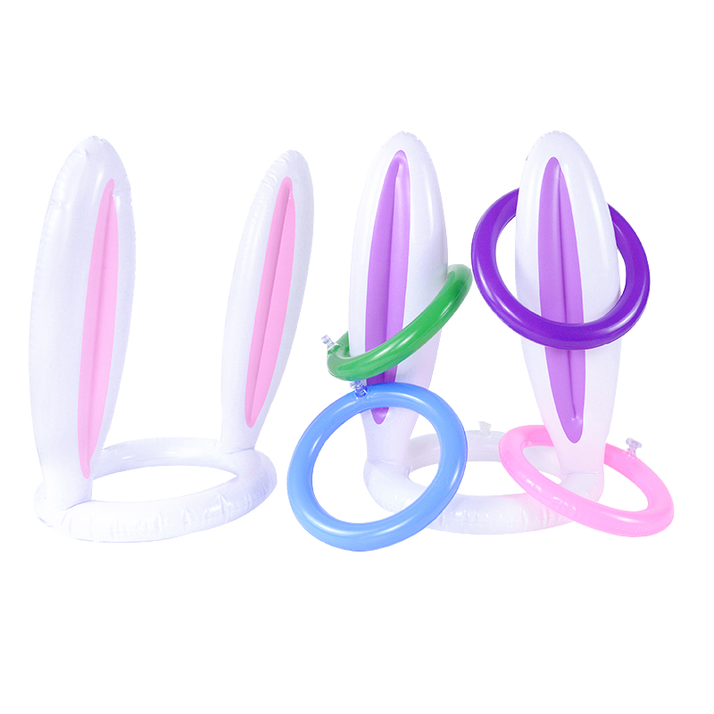 イースターパーティーゲーム インフレータブルウサギ耳帽子 リ - Kids Outdoor Easter Toys のレビューと価格