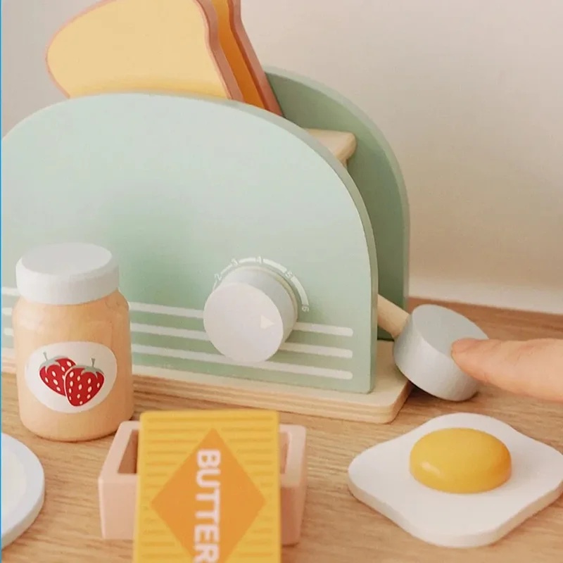 木製シミュレーショントースターおもちゃ キッズごっこ遊びキッ - Kids Outdoor Mud Kitchen Accessories のレビューと価格