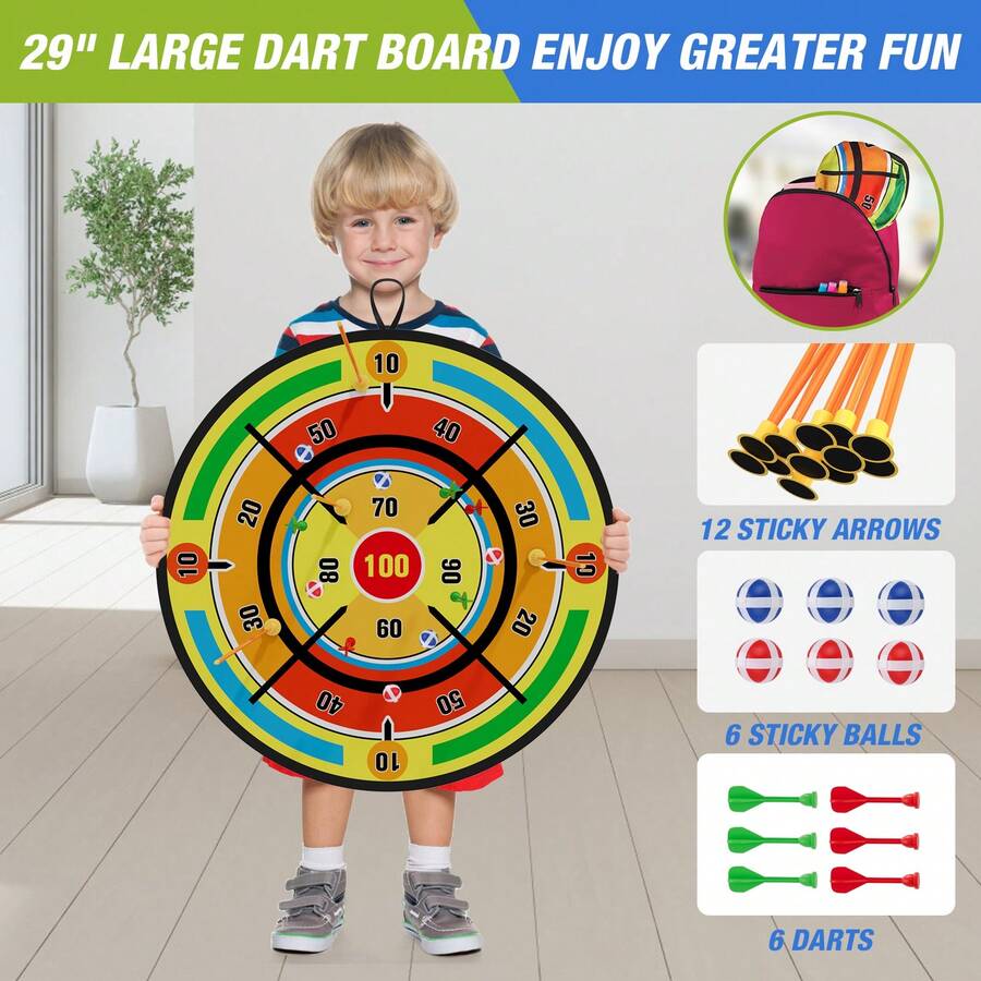 2パック子供用弓矢セット、29インチ大型ダーツボード付き、L - Kids Outdoor Archery Set のレビューと価格