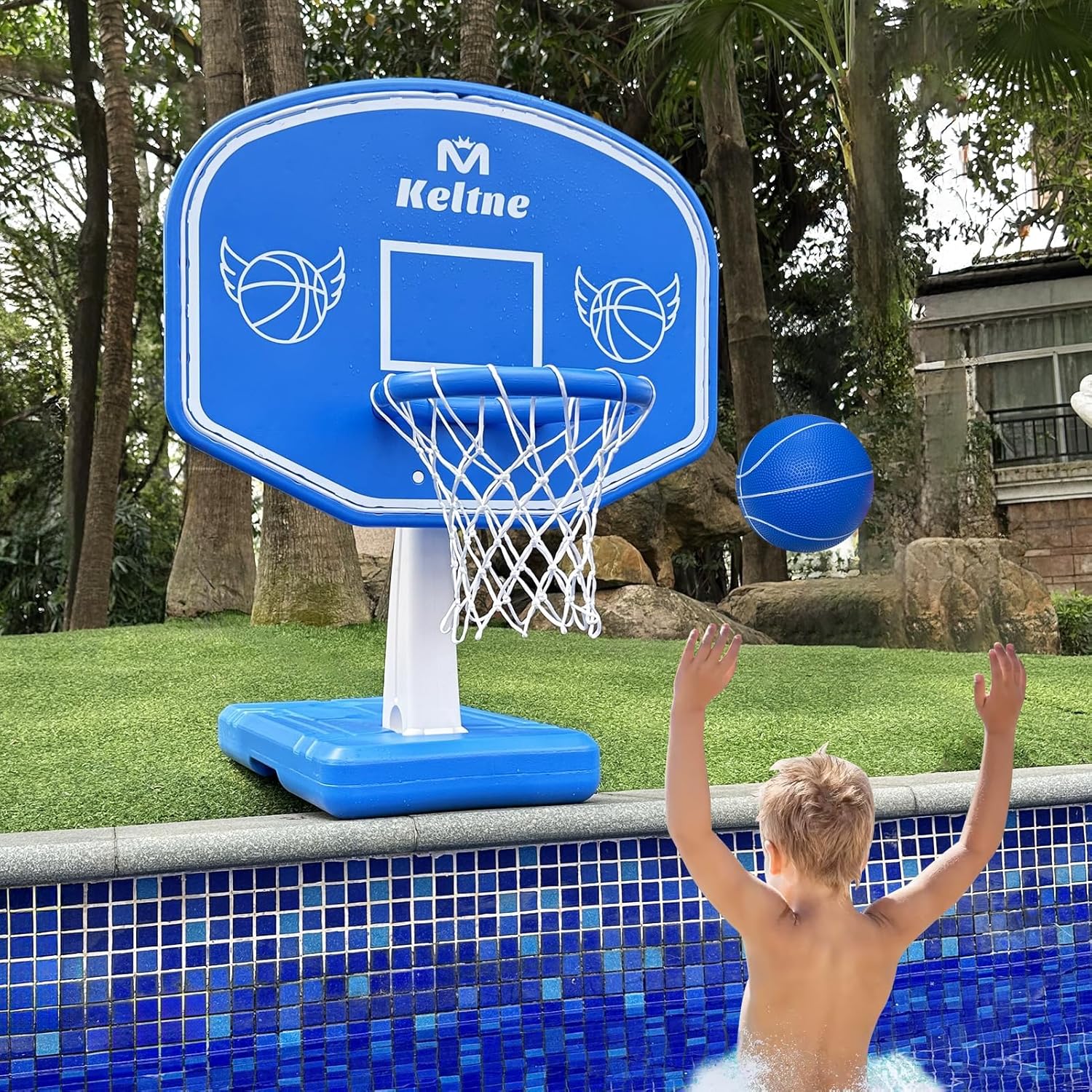 大型スイミングプールバスケットボールフープ、拡張された頑丈な - Outdoor Kid のレビューと価格