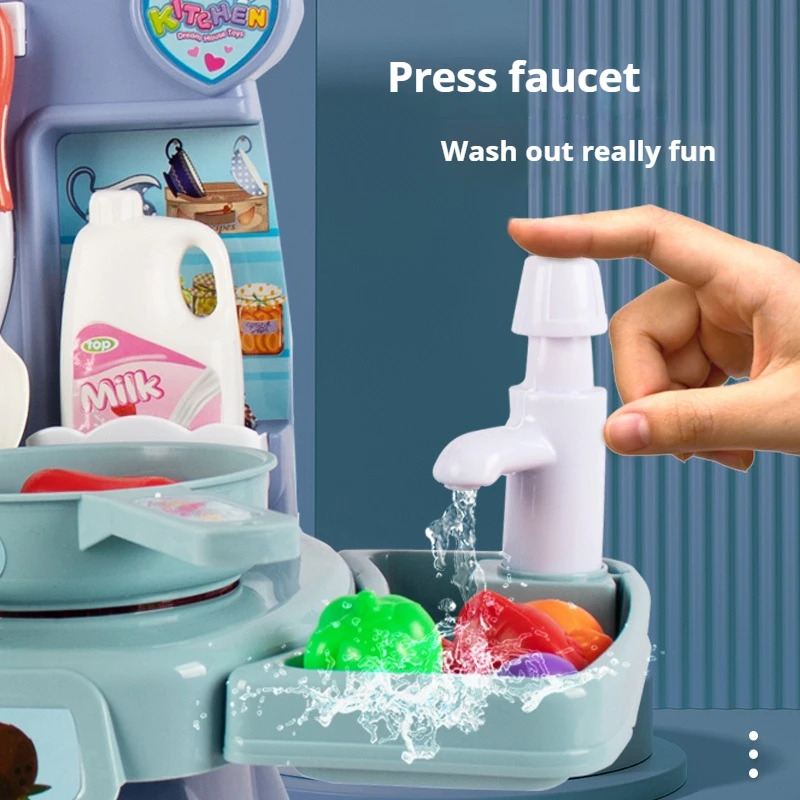 ライトとサウンド付きの模擬キッチンプレイセット、子供向けリア - Kids Outdoor Mud Kitchen Accessories のレビューと価格