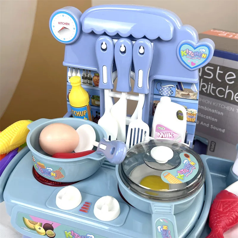 ライトとサウンド付きの模擬キッチンプレイセット、子供向けリア - Kids Outdoor Mud Kitchen Accessories のレビューと価格
