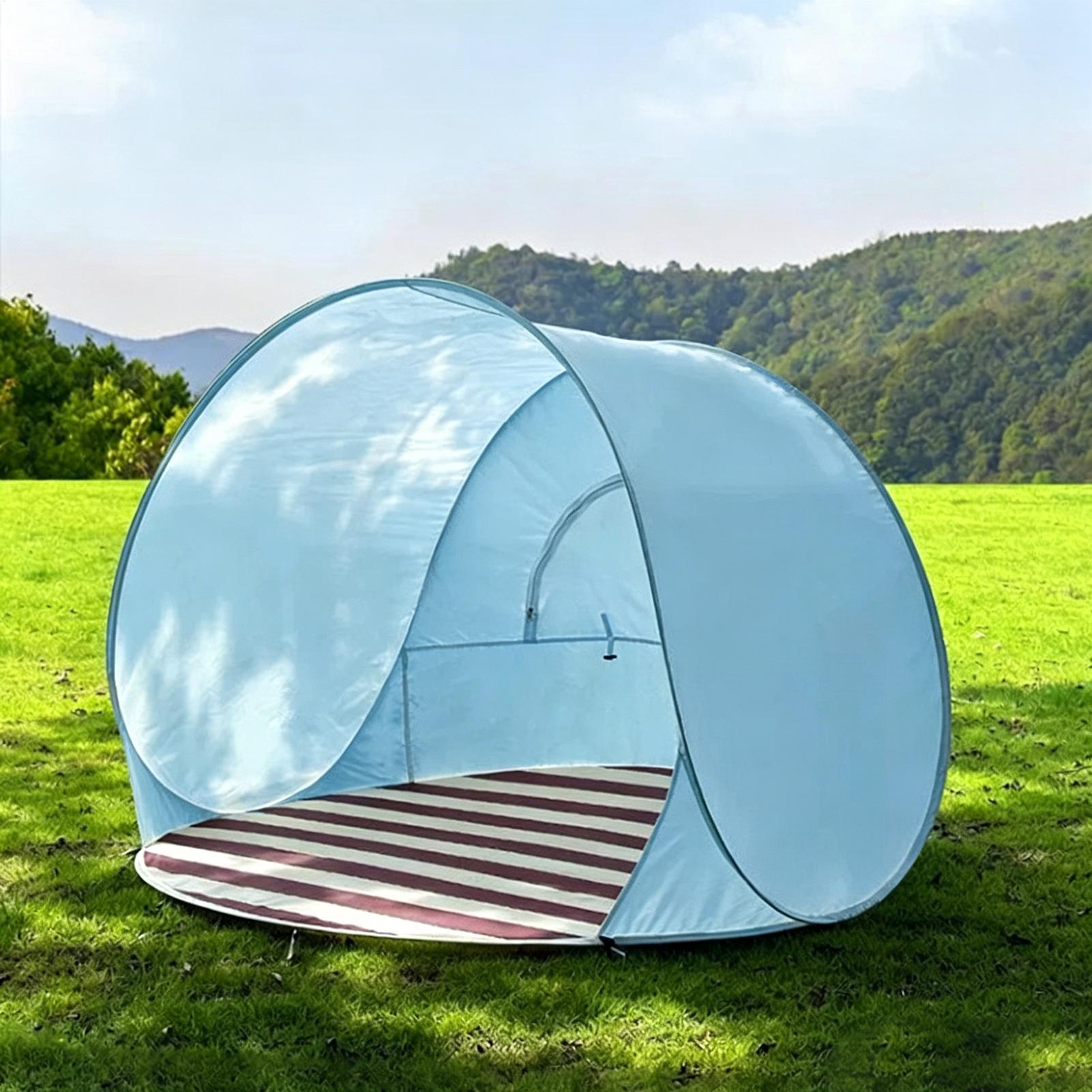 屋外ポータブルキャンプワンクリックオープンテント大空間日よけ - Kids Outdoor Dome のレビューと価格