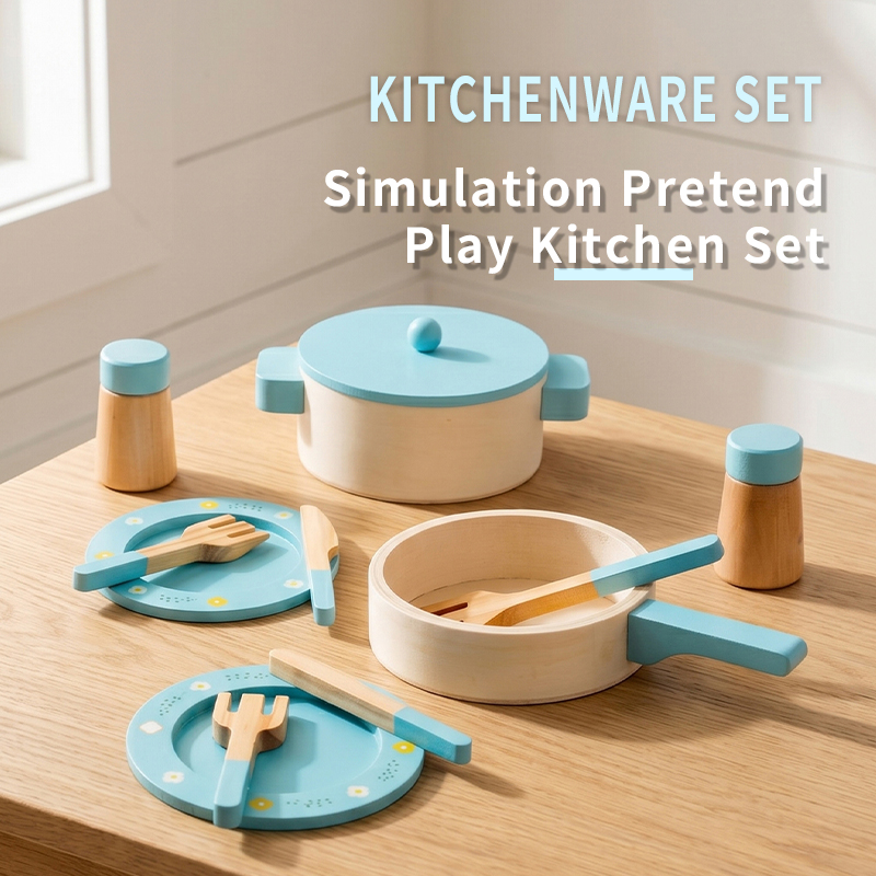 子供用木製キッチンプレイセット、鍋、フライパン、調理器具、食 - Kids Outdoor Mud Kitchen Accessories のレビューと価格