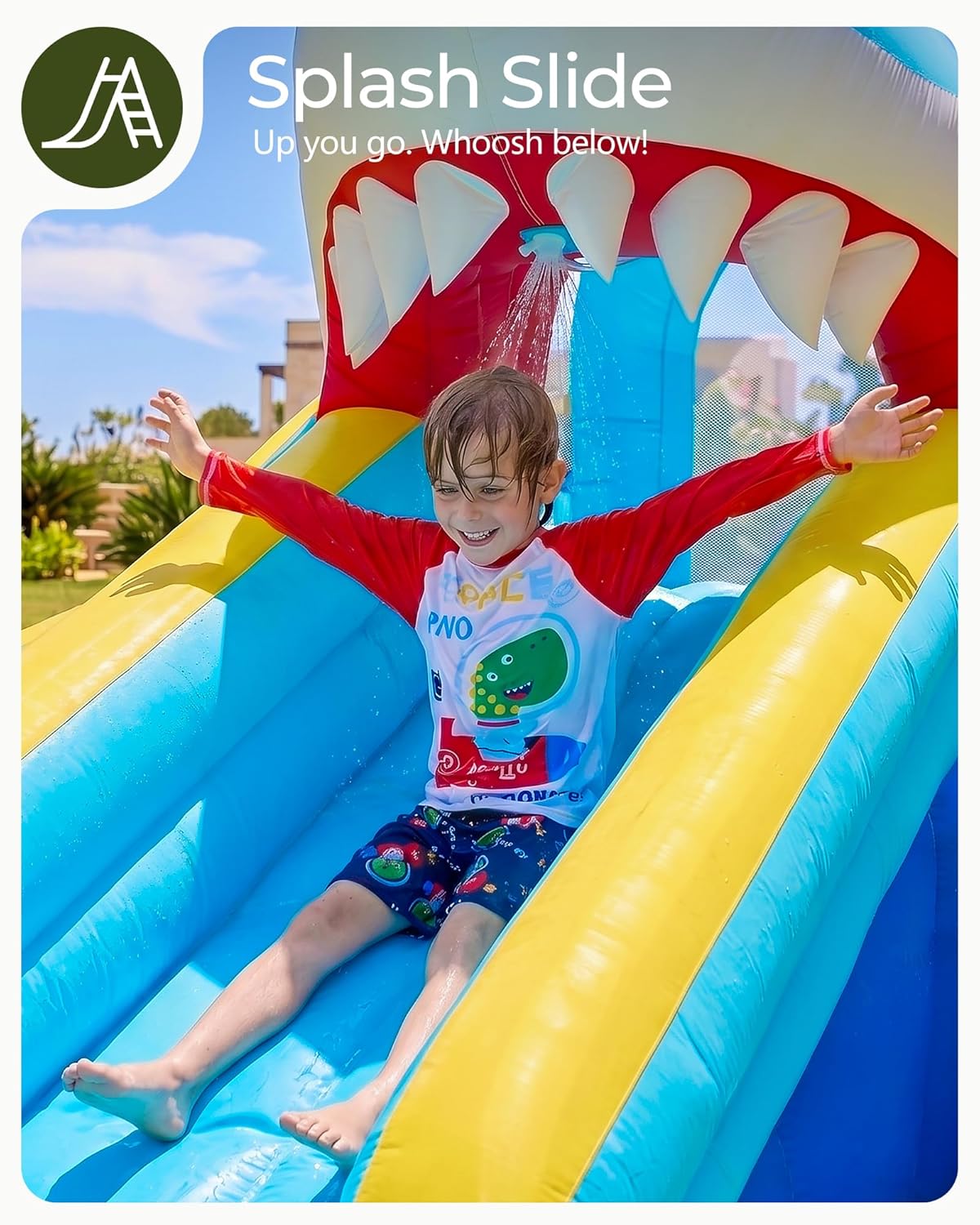子供用インフレータブルウォータースライドバウンスハウス（3～ - Kids Outdoor Water Slide のレビューと価格