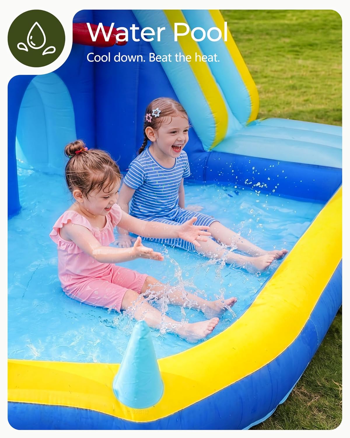 子供用インフレータブルウォータースライドバウンスハウス（3～ - Kids Outdoor Water Slide のレビューと価格