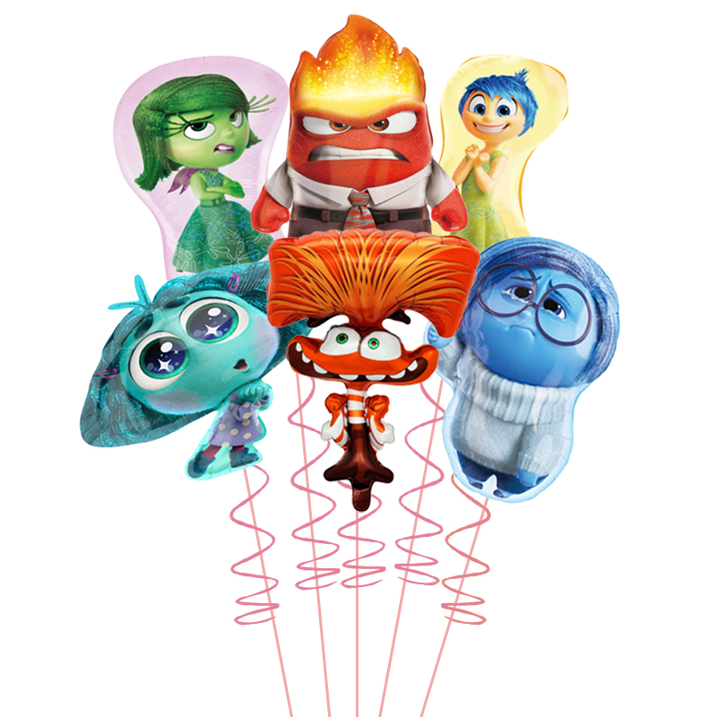 6 個ホット Inside Out2 風船セット漫画アニメー - Kids Outdoor Easter Toys のレビューと価格