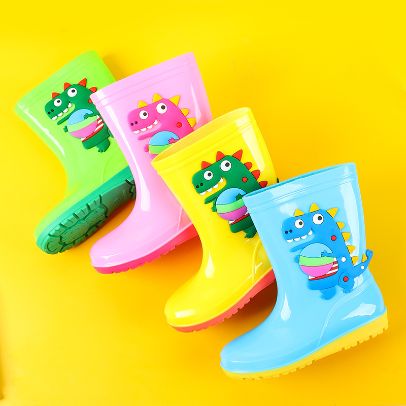 子供恐竜レインブーツ子供ミッドカーフぬいぐるみウォーターブー - Kids Outdoor Water Play のレビューと価格