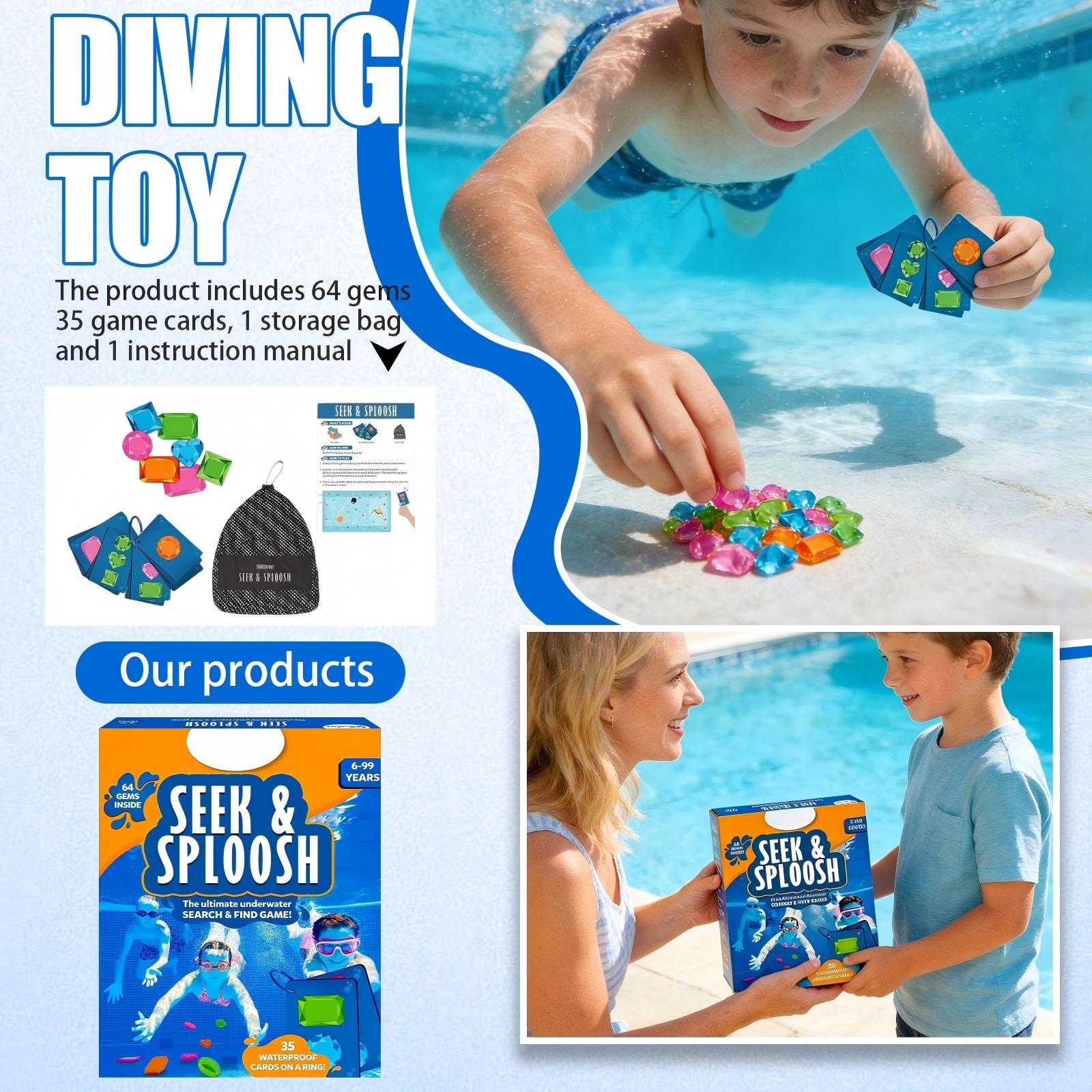 1/2/3/5セット夏のプールダイビングおもちゃカラフルな水 - Kids Outdoor Learning Activities のレビューと価格