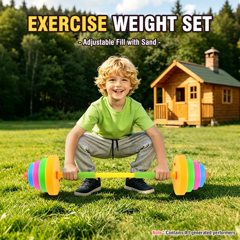 調節可能な子供用ダンベルバーベルセット屋内屋外フィットネス機 - Kids Outdoor Gym Equipment のレビューと価格