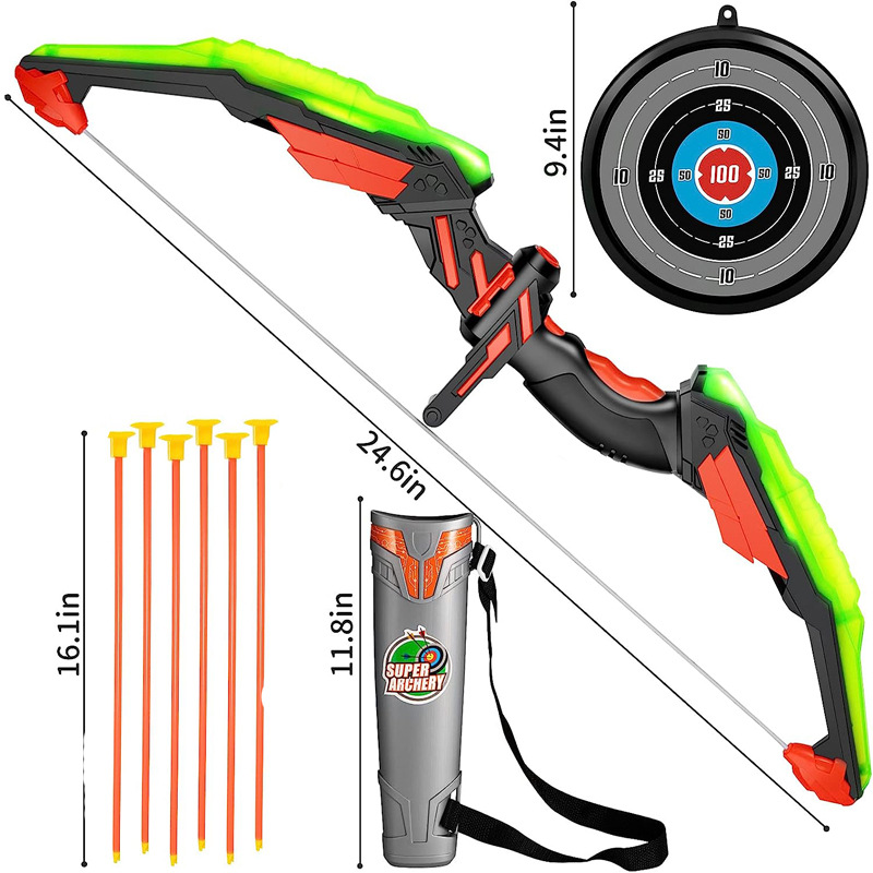 子供用弓矢セット 矢 アーゲット矢筒 アーチェリー弓練習用  - Kids Outdoor Archery Set のレビューと価格