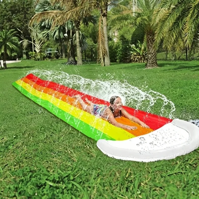 夏の屋外用インフレータブル水遊びおもちゃ ウォータースライド - Kids Outdoor Water Slide のレビューと価格