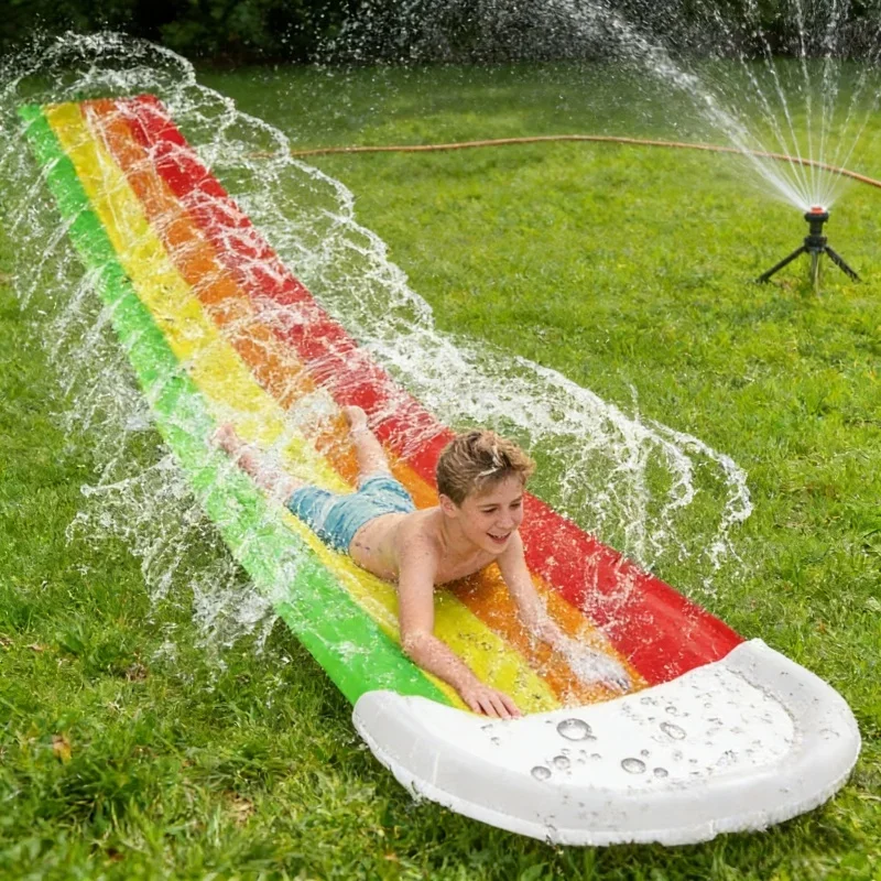 夏の屋外用インフレータブル水遊びおもちゃ ウォータースライド - Kids Outdoor Water Slide のレビューと価格