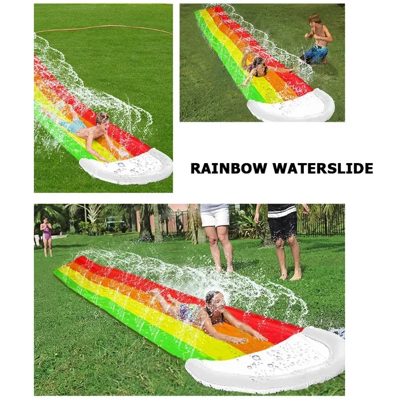 夏の屋外用インフレータブル水遊びおもちゃ ウォータースライド - Kids Outdoor Water Slide のレビューと価格