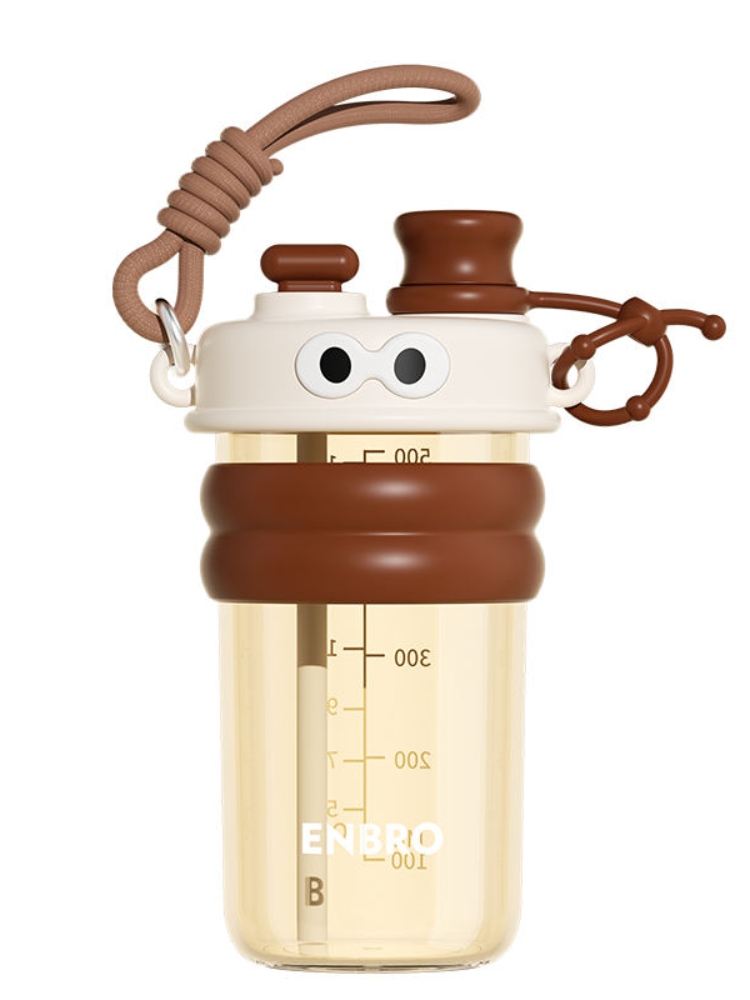 500ML 子供用漫画柄水筒 子供用ストロー付き直飲み水筒  - Kids Outdoor Water のレビューと価格