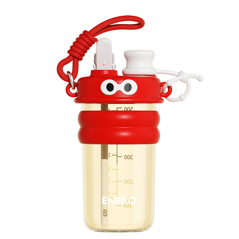 500ML 子供用漫画柄水筒 子供用ストロー付き直飲み水筒  - Kids Outdoor Water のレビューと価格