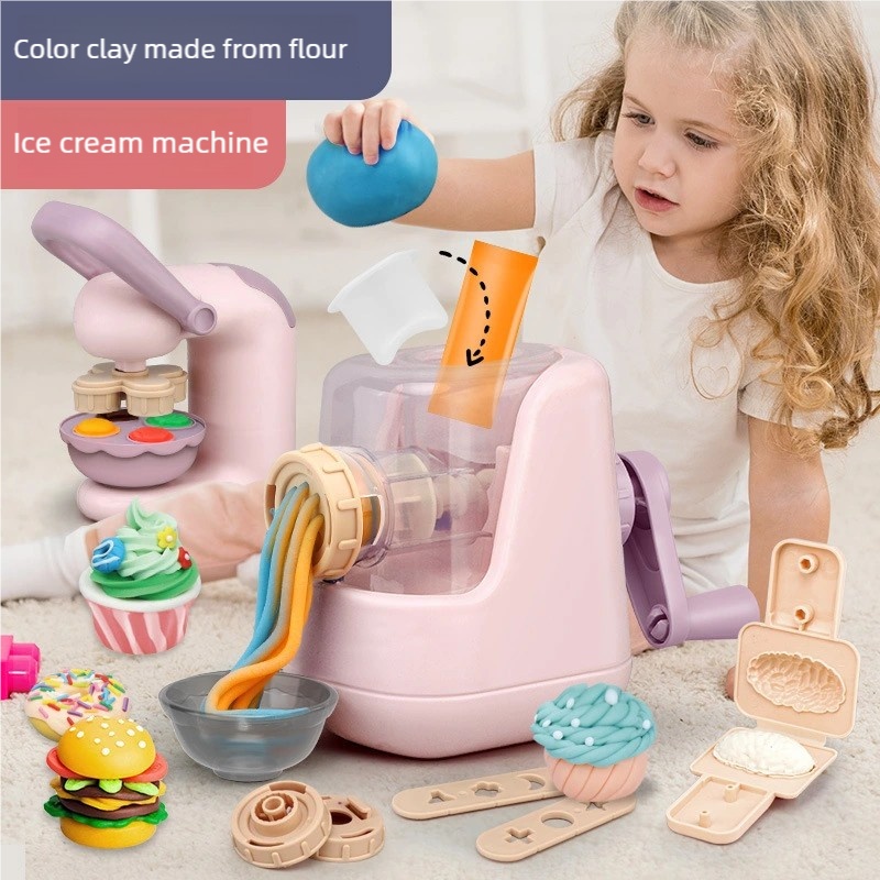 幼児用DIY粘土クラフトセット、28個の型付きヌードルアイス - Kids Outdoor Mud Kitchen Accessories のレビューと価格