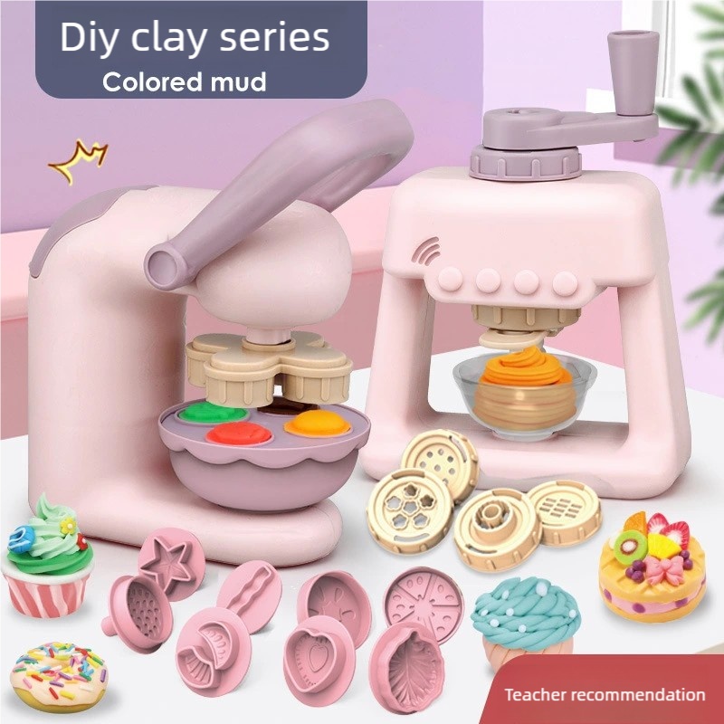 幼児用DIY粘土クラフトセット、28個の型付きヌードルアイス - Kids Outdoor Mud Kitchen Accessories のレビューと価格