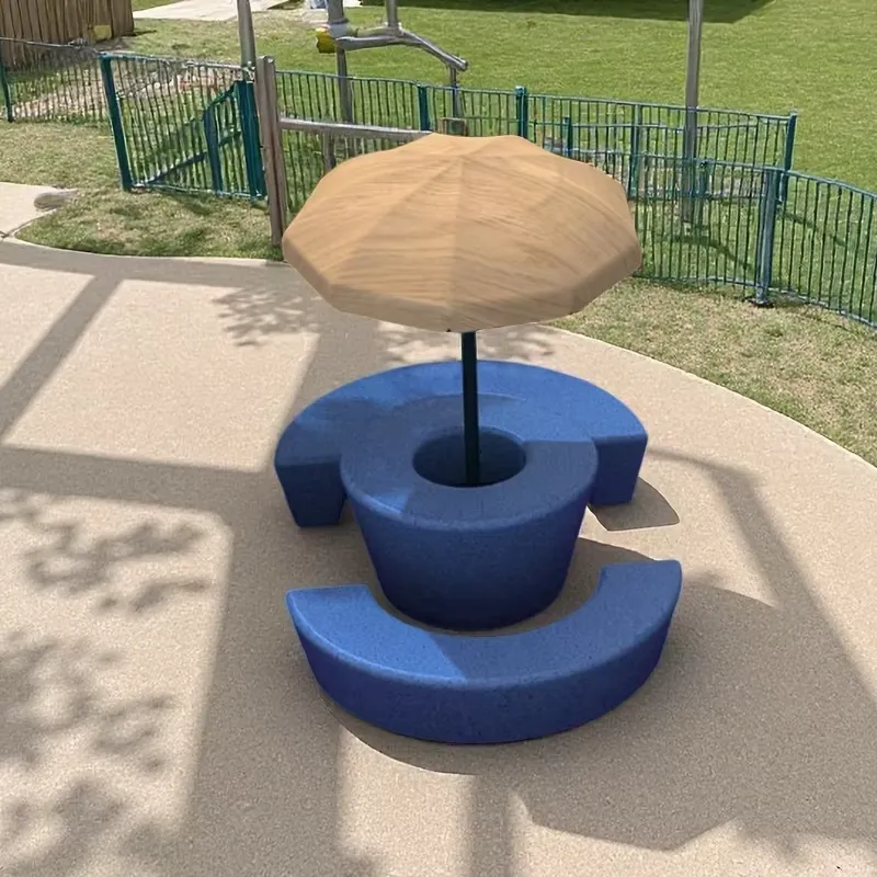 モダンな屋外用丸テーブルと椅子セット、防水傘、耐久性のある木 - Kids Outdoor Table And Chairs With Umbrella のレビューと価格